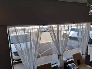 Drapes with Curtain Rod 135x86