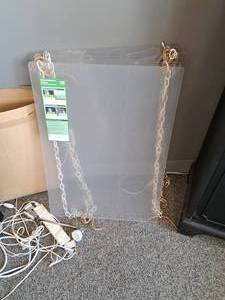 Lot of (5) Covid Protective Dividers w Chains