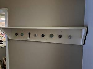 Wall Mount Coat Rack w Shelf