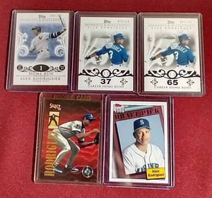5 Card A-Rod Lot - #d, Rookie & Insert