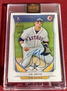 Encased Topps Archives Signature JD Davis - #d68