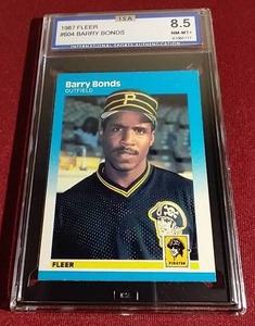 1987 Fleer Barry Bonds Rookie Card - ISA 8.5