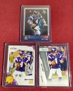 (3) Brett Favre Vikings Cards