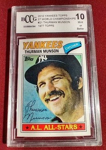 2010 Thurman Munson Insert Card - BCCG 10
