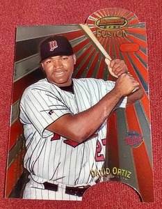Bowmans Best Fusion David OrtizFrank Thomas Die-Cut Card