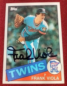 Autographed Frank Viola 1985 Topps Card