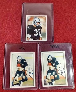 (3) 1980s Marcus Allen Topps Stickers - Includes 1983 Rookie