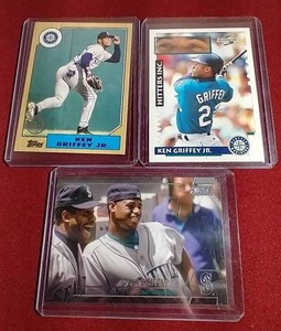 (3) Ken Griffey Jr. Cards