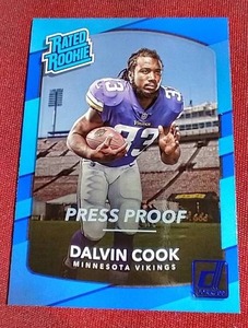 2017 Donruss Press Proof Dalvin Cook Rated Rookie Card