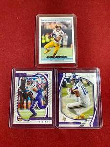 (3) Justin Jefferson Cards
