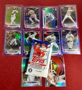 Topps Chrome Refractors & Unopened Topps Pack