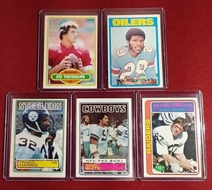 (5) Vintage Football Cards - 3 HOFers
