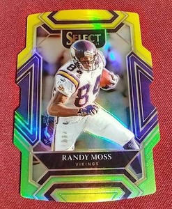 Select Prizm Die-Cut Club Level Randy Moss Card