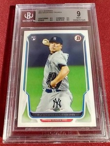 2014 Bowman Masahiro Tanaka Rookie Card - BGS 9
