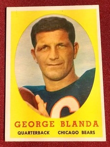 1958 Topps George Blanda Card - Really Nice