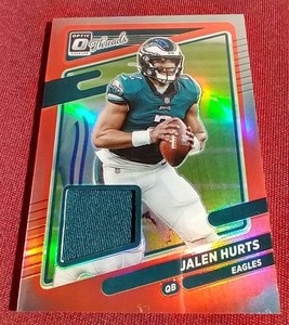 Jalen Hurts Prizm Jersey Card