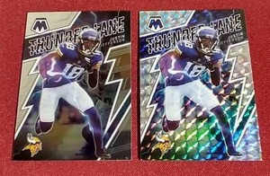 (2) Mosaic Thunderlane Justin Jefferson Cards