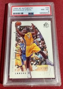 1999 SP Authentic Shaquille ONeal Card - PSA 8