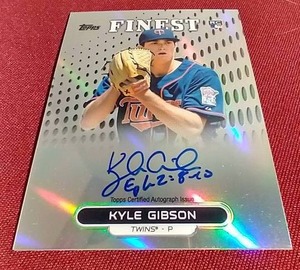 2013 Topps Finest Kyle Gibson Rookie Autograph Card