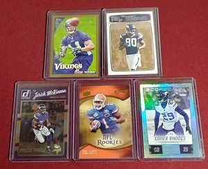 (5) Numbered Vikings Cards