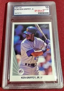 1990 Leaf Ken Griffey Jr (2nd Year) - Pro 10