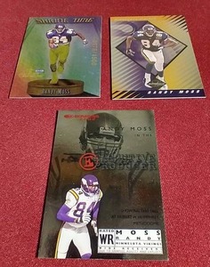 (3) Numbered Randy Moss Cards