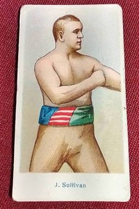 1910 American Caramel John L Sullivan Boxing Card - WOW