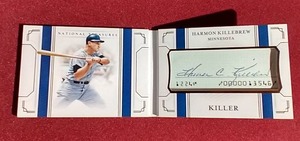 National Treasures Harmon Killebrew Cut Signature Booklet - 0125