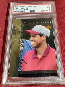 2001 Upper Deck Tiger Woods Rookie Card - PSA 7