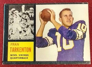 1962 Topps Fran Tarkenton Rookie Card