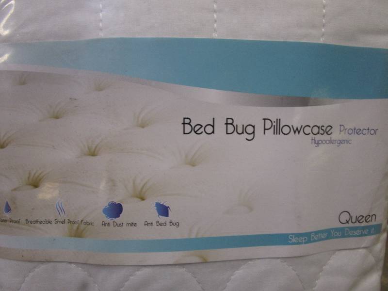 lot 797 image: Set of 2 - Bed Bug Pillowcase Protector in Queen Size