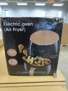 lot 304 image: 4.5L Extra Large Capacity Air Fryer in Black (OPEN BOX)