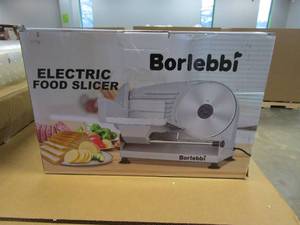 lot 307 image: Meat Slicer, 200W Electric Food Slicer with Removable 7.5Stainless Steel Blade (OPEN BOX)