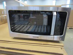 lot 312 image: TOSHIBA ML-EM45PIT(SS) Countertop Microwave Oven With Inverter Technology (OPEN BOX)