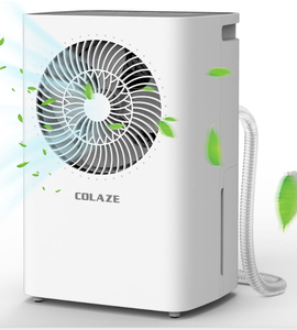 lot 356 image: Colaze 2500 Sq. Ft 30 Pint Dehumidifier, Dehumidifiers for Home Basement with Drain Hose (OPEN BOX)