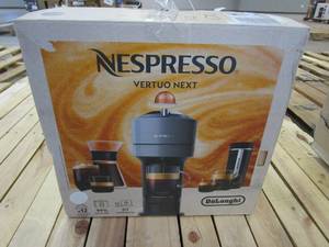 lot 358 image: Nespresso Vertuo Next Coffee and Espresso Machine by DeLonghi,14 ounces White (SLIGHTLY USED, OPEN BOX)