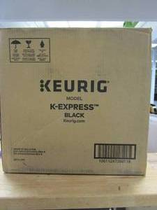 lot 361 image: Keurig K-Express Essentials Black, Single Serve K-Cup Pod Coffee Maker (OPEN BOX)