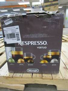 lot 371 image: Nestle Nespresso ENV135B Coffee And Espresso Machine By DeLonghi, Black (OPEN BOX)