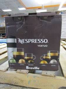 lot 372 image: Nespresso - Vertuo Chrome by Breville - Chrome (OPEN BOX)