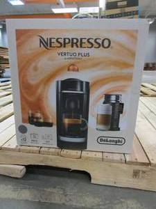 lot 375 image: Nespresso Vertuo Plus Coffee and Espresso Maker by DeLonghi, 60 ounces, Titan (OPEN BOX)