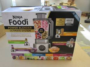 lot 410 image: Ninja Foodi Power Blender Ultimate System with XL Smoothie Bowl Maker and Nutrient Extractor - SS401 (APPEARS NEW IN BOX)