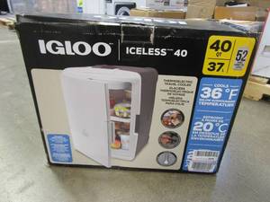 lot 414 image: Igloo Iceless Portable Electric 40 qt. Cooler (OPEN BOX, APPEARS TO BE NEW)