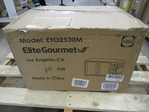lot 415 image: Elite Gourmet 25L French Door Toaster Oven ETO2350M (OPEN BOX)