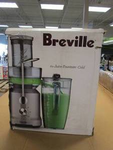 lot 417 image: Breville Juice Fountain Cold Juicer, Silver, BJE430SIL (OPEN BOX)