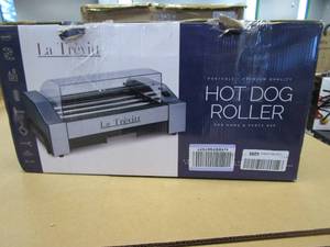 lot 423 image: La Trevitt Hot Dog Roller- Sausage Grill Cooker Machine- 6 Hot Dog Capacity (USED, NEEDS A GOOD CLEANING)