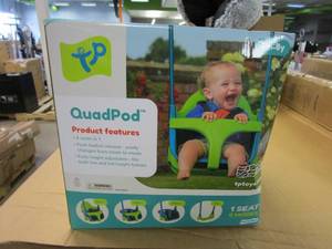 lot 457 image: TP Quadpod Adjustable 4-in-1 Swing Seat - 6 Months to 8 Years (OPEN BOX)