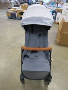 lot 459 image: Lightweight Baby Stroller, Besrey Self Folding Travel Stroller Baby Carriage with One-Hand Gravity Fold, Waterproof Canopy, Toddler Compact Stroller with Cup Holder Shock-Absorbing Wheel, up to 50lbs (OUT OF BOX)