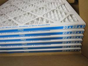 lot 477 image: (6) AeroStar 20 x 25 x 1 Pleated Air Filters - SOLD AS IS