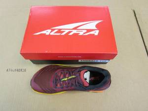 lot 488 image: Altra Mens TIMP Running Shoe, Dark RedOrange, Size 9.5 - NEW, SOLD AS IS