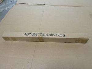 lot 498 image: Time Forest 48 - 84 Curtain Rod in Light Gold, SOLD AS IS